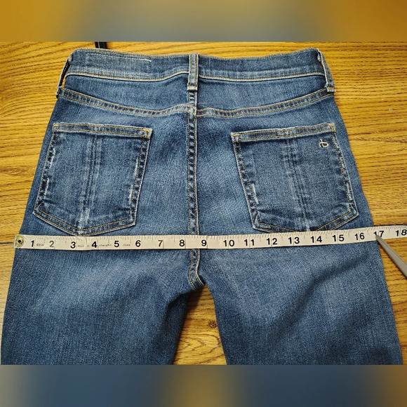 Rag & Bone high rise Slimming skinny jeans, women's, size 25, stretch, cotton. - Picture 9 of 16